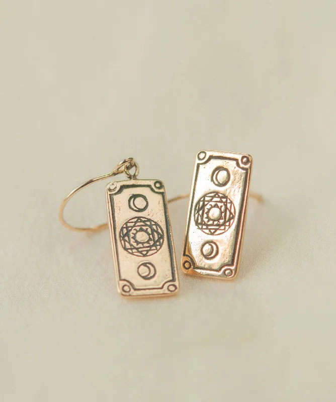 Best hoop earrings with crescent-shaped designs for a bold, moon-inspired style-Baby Tarot Earring