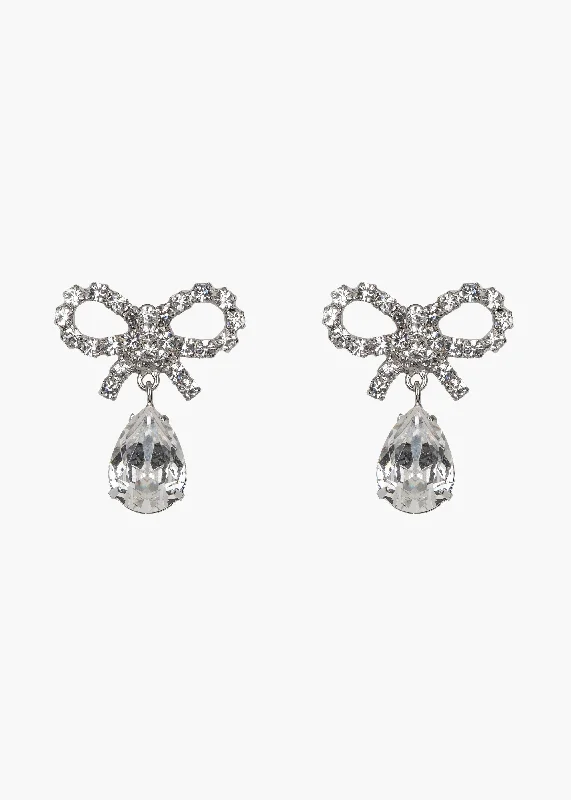 Best hoop earrings with cubic zirconia for a budget-friendly, dazzling look-Bernie Earrings -- Crystal