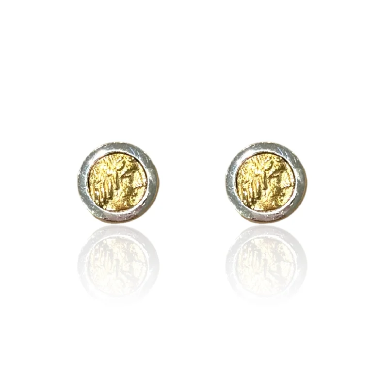 Best hoop earrings with vintage-style detailing for a nostalgic and timeless look-SILVER FLORA COIN STUDS