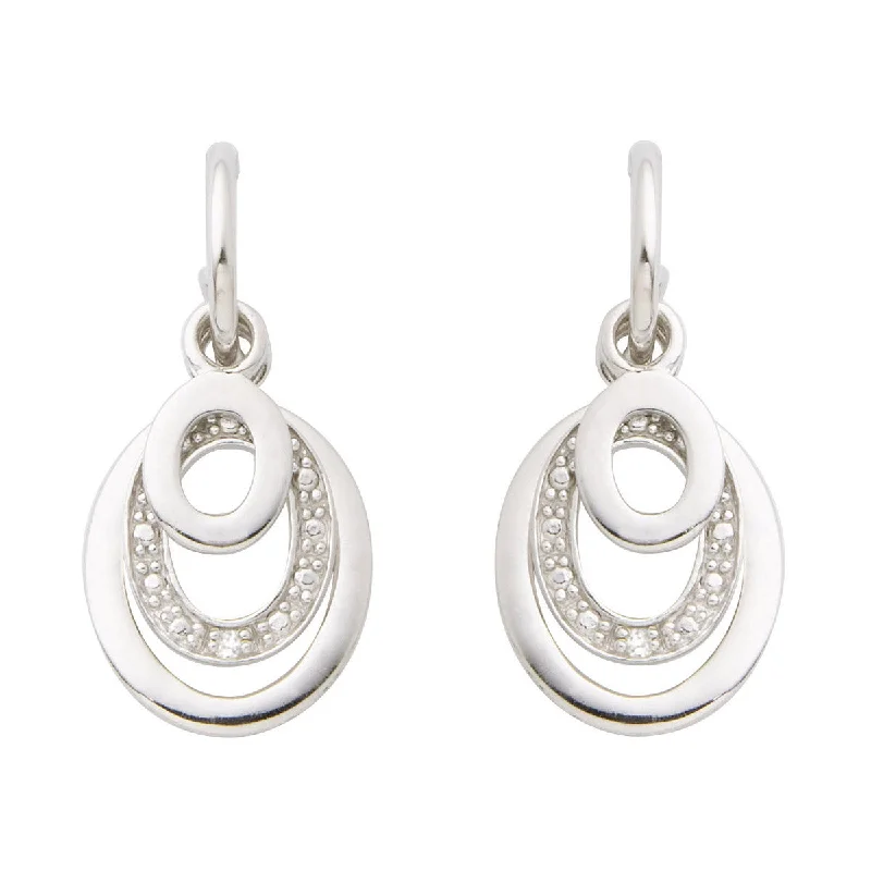 Hoop earrings with removable pendants for a versatile and customizable accessory-Eclectic Diamond Earrings