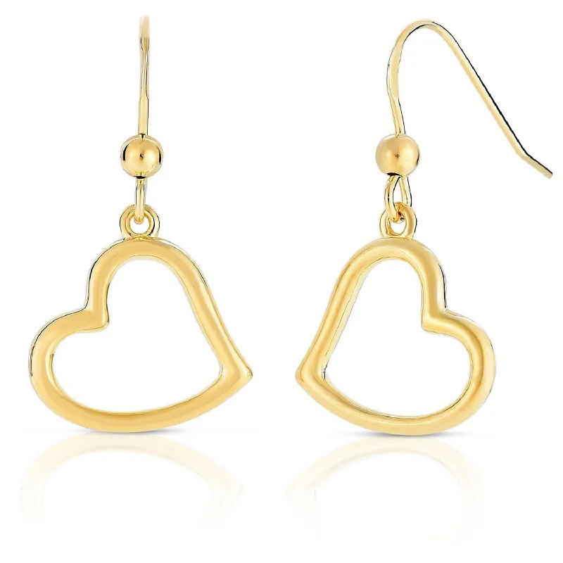 Hoop earrings with rhinestone embellishments for a glamorous and sparkling look-Floating Heart Earrings