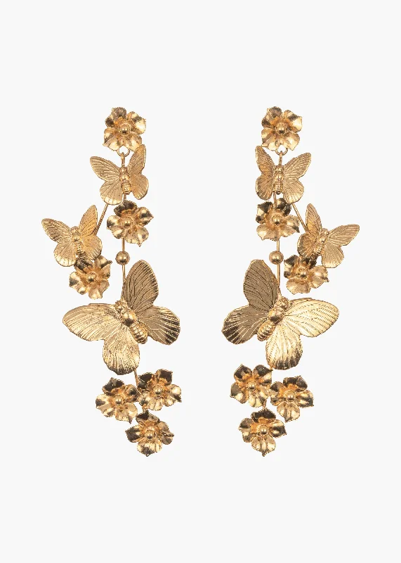 Best hoop earrings with intricate beaded details for a textured, stylish appearance-Galilea Earrings -- Gold