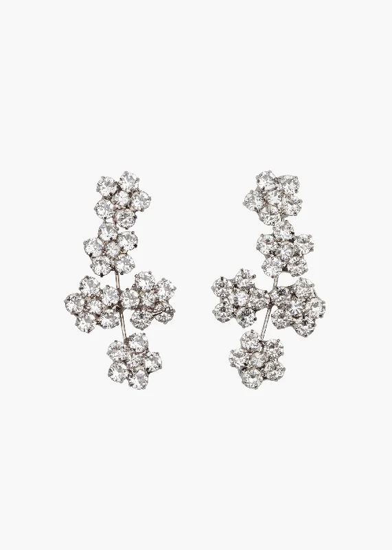 Hoop earrings with a matte finish for a sleek and sophisticated appearance-Juliette Earrings -- Crystal