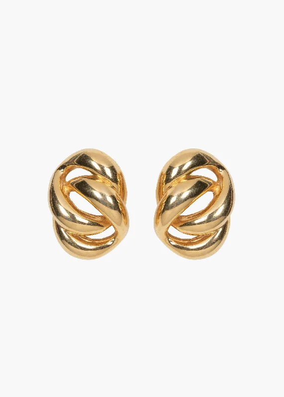 Best hoop earrings with stacked layers for a dimensional and bold look-Lennox Earrings -- Gold