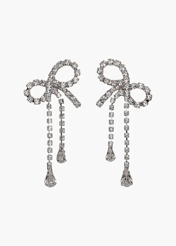 Best hoop earrings with floral designs for a feminine and delicate look-Mirabelle Earrings -- Crystal