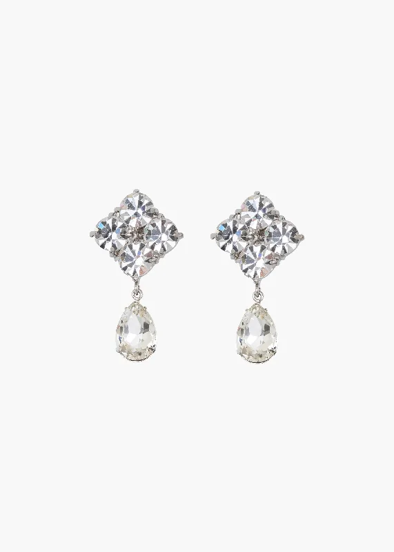 Best hoop earrings with baroque pearls for a luxurious and elegant vibe-Morgana Earrings -- Crystal