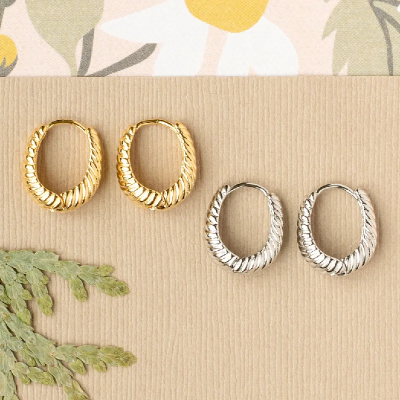 Classic hoop earrings with a thin profile for a sleek and subtle style-Morie Huggy Hoop Earring