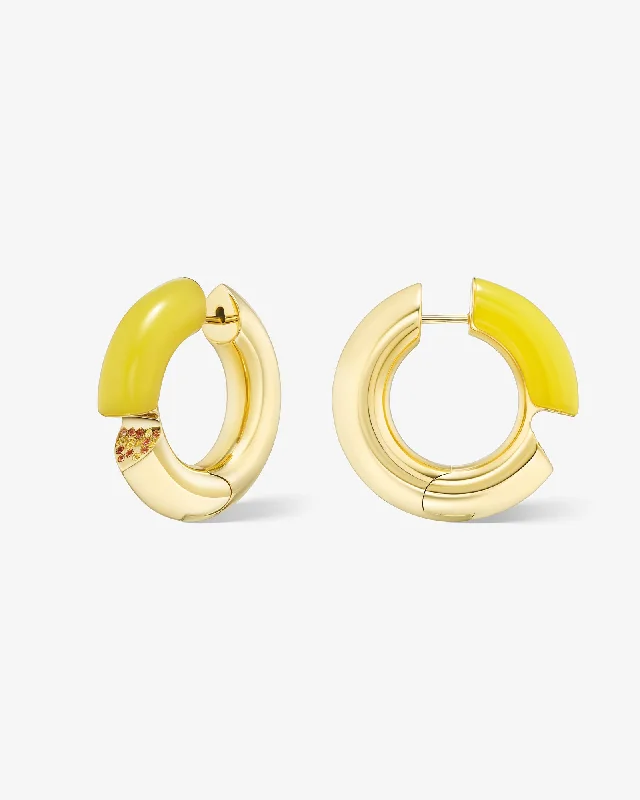 Hoop earrings with cut-out designs for a creative and lightweight effect-Oera earrings