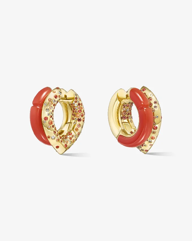 Best hoop earrings with blackened metal for an edgy and bold appearance-Oera earrings