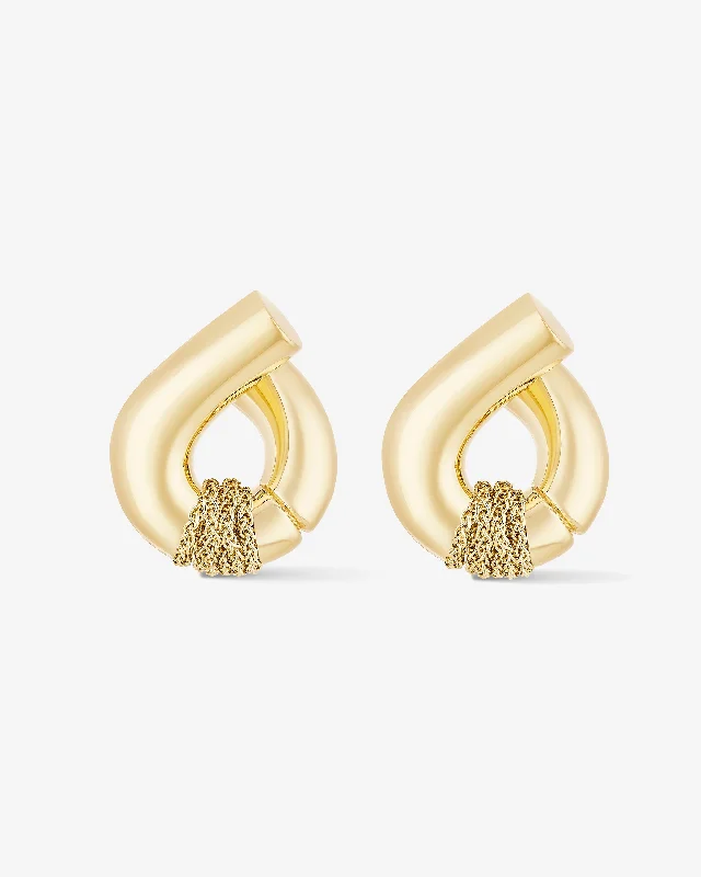 Hoop earrings with rhinestone embellishments for a glamorous and sparkling look-Oera earrings