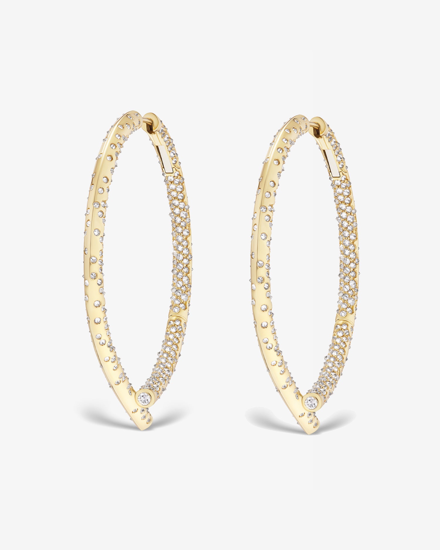 Stylish hoop earrings with diamond accents for an elegant and sparkling effect-Oera earrings