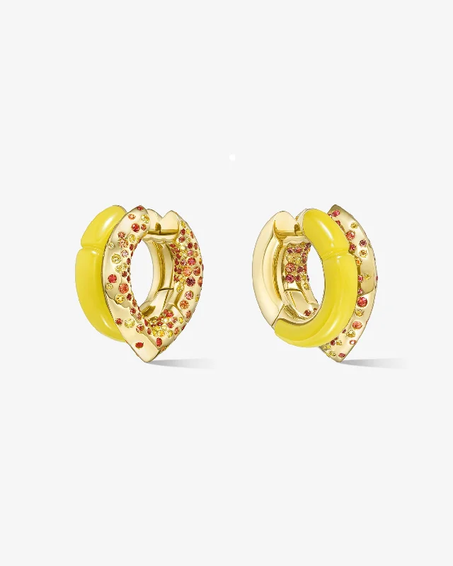 Hoop earrings with oversized designs for a bold, fashion-forward statement-Oera earrings