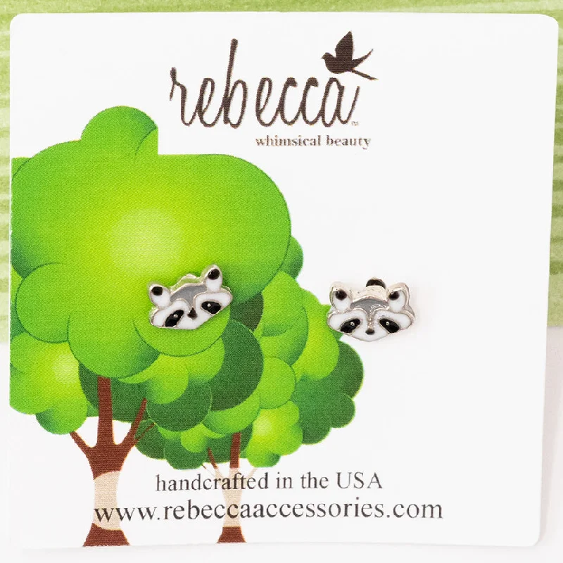 Hoop earrings with luxe velvet finishes for a rich and luxurious touch-Raccoon Enamel Children's Post Earring