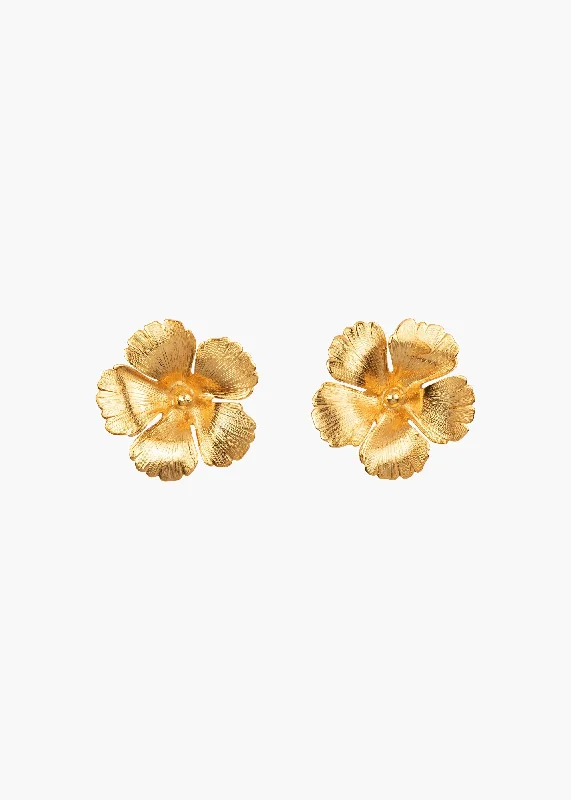 Best hoop earrings with satin ribbons for a soft, feminine appearance-Rowena Earrings -- Antique Gold