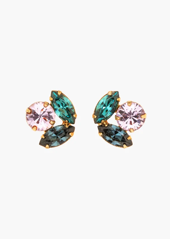 Best hoop earrings with floral designs for a feminine and delicate look-Sadie Earrings -- Peacock