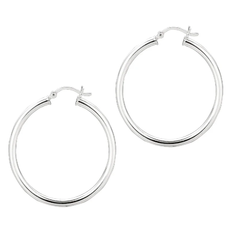 Best hoop earrings with gold-plated finishes for an affordable luxury vibe-Sterling Silver Hoop Earring Collection