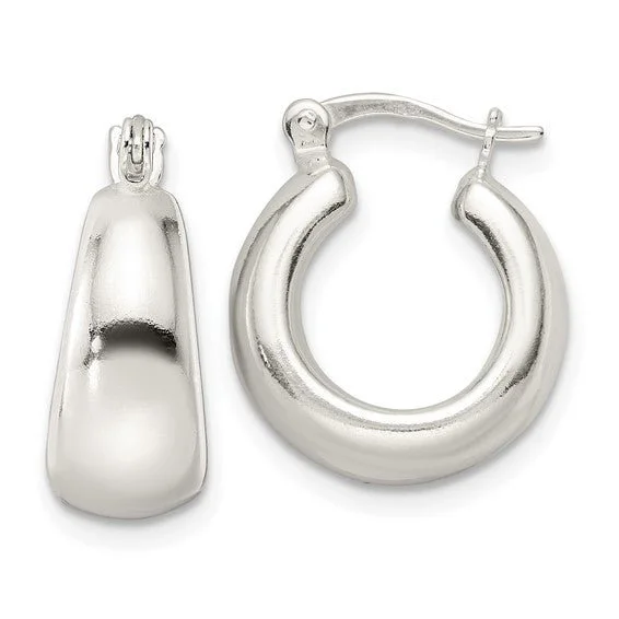 Hoop earrings with polished silver finish for a shiny, modern appeal-SS Small Hoop Earrings