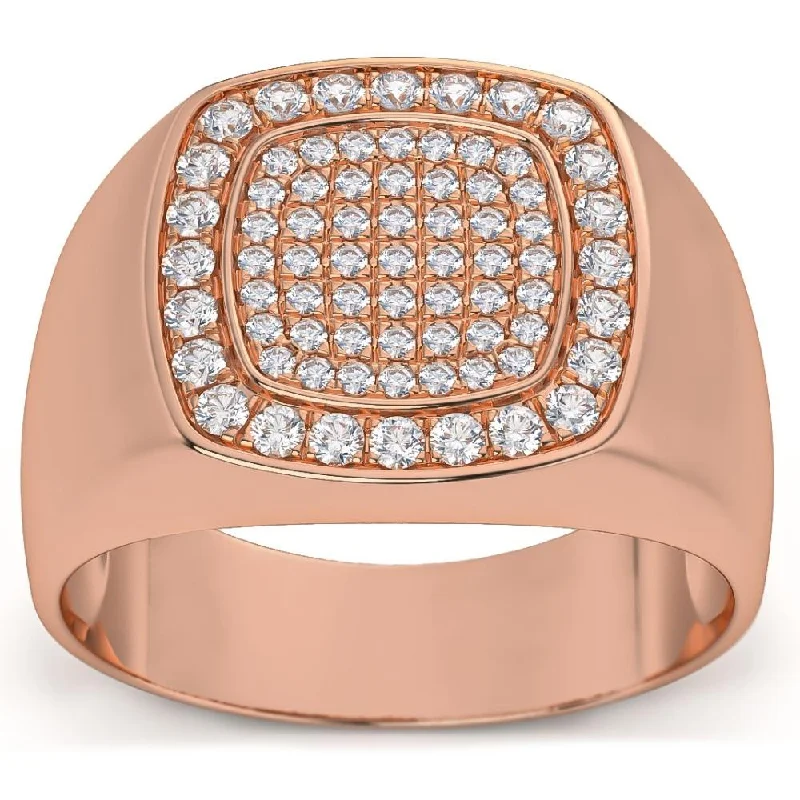 Rings with coral stones for vibrant pop -1/2Ct Diamond Men's Wedding Ring Anniversary Band in White, Yellow, or Rose Gold