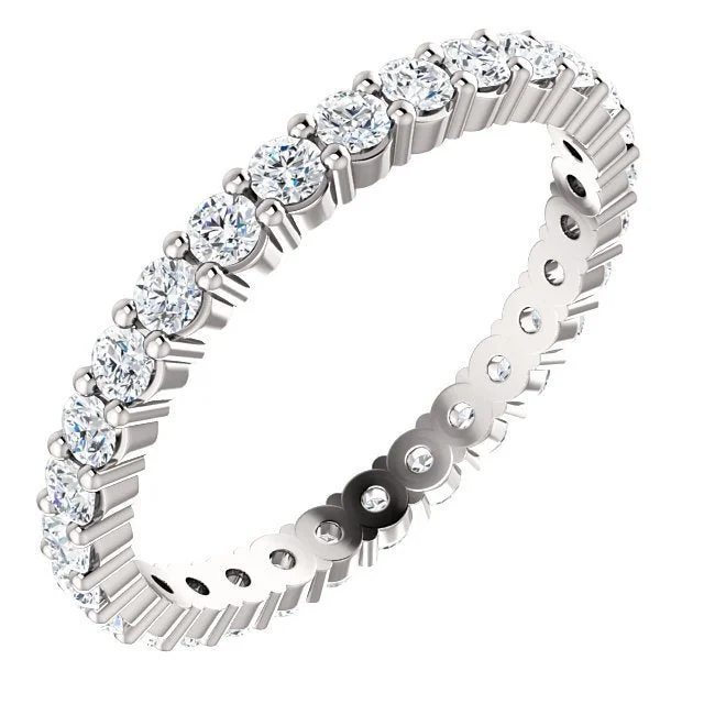 Unique necklaces and pendants with vintage-inspired designs for timeless appeal-14KT Gold 7/8 CTW Diamond Shared Prong Eternity Band