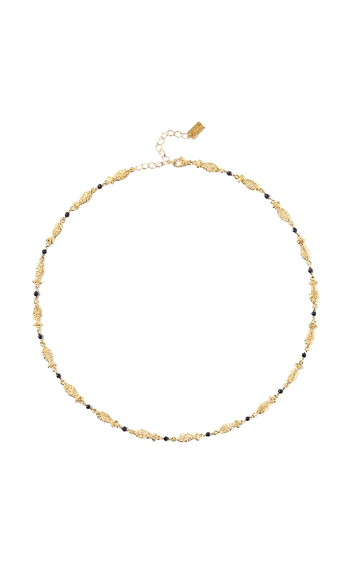 Elegant necklaces and pendants with gold chains for a chic, timeless appearance-Chan Luu Fish Onyx Necklace