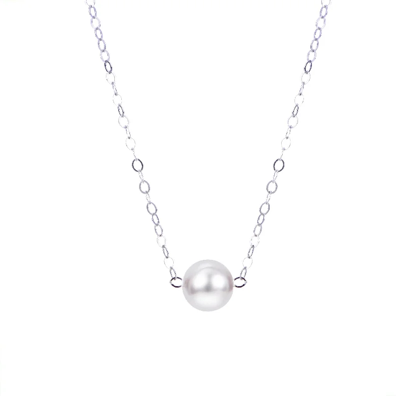 Necklaces and pendants with pearls for a classic and sophisticated touch-7mm Premium Start-Her-Pearl Sterling Necklace