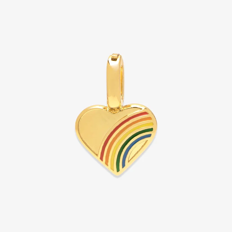 Trendy necklaces and pendants with geometric shapes for a modern aesthetic-Harper Pride Heart Charm