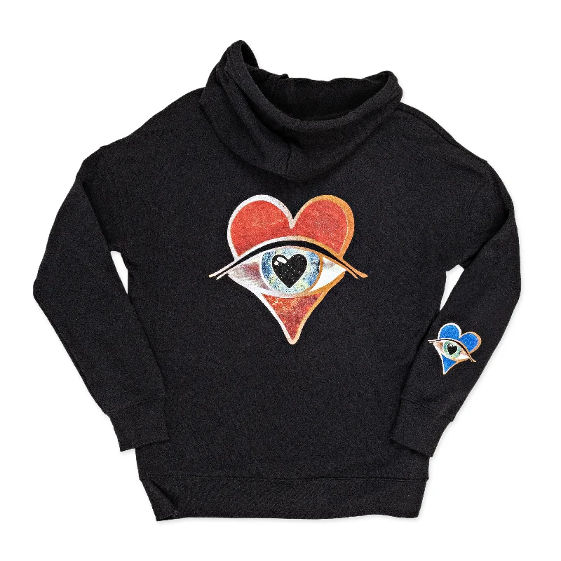 Best necklaces and pendants with glowing moonstone for an ethereal glow-HEART TO HEART HOODIE