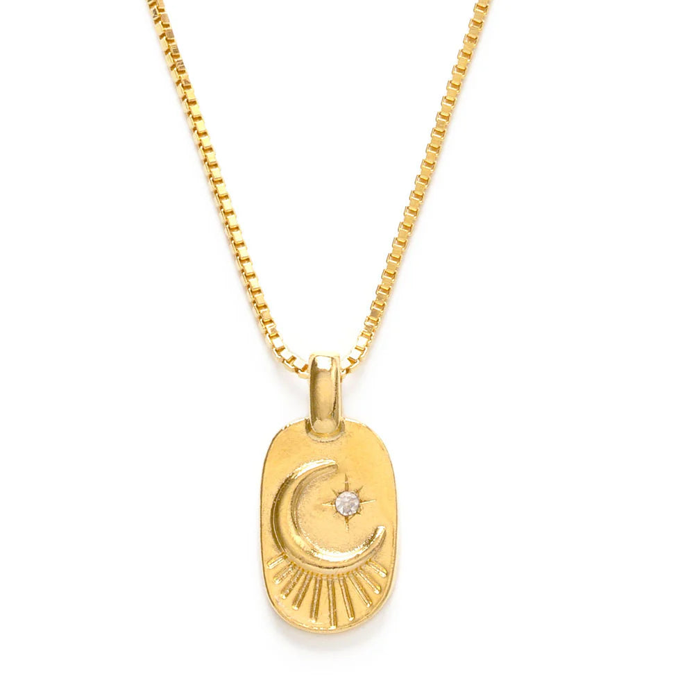 Unique necklaces and pendants with vintage-inspired designs for timeless appeal-Amano Studio Helena Medallion Necklace 18"