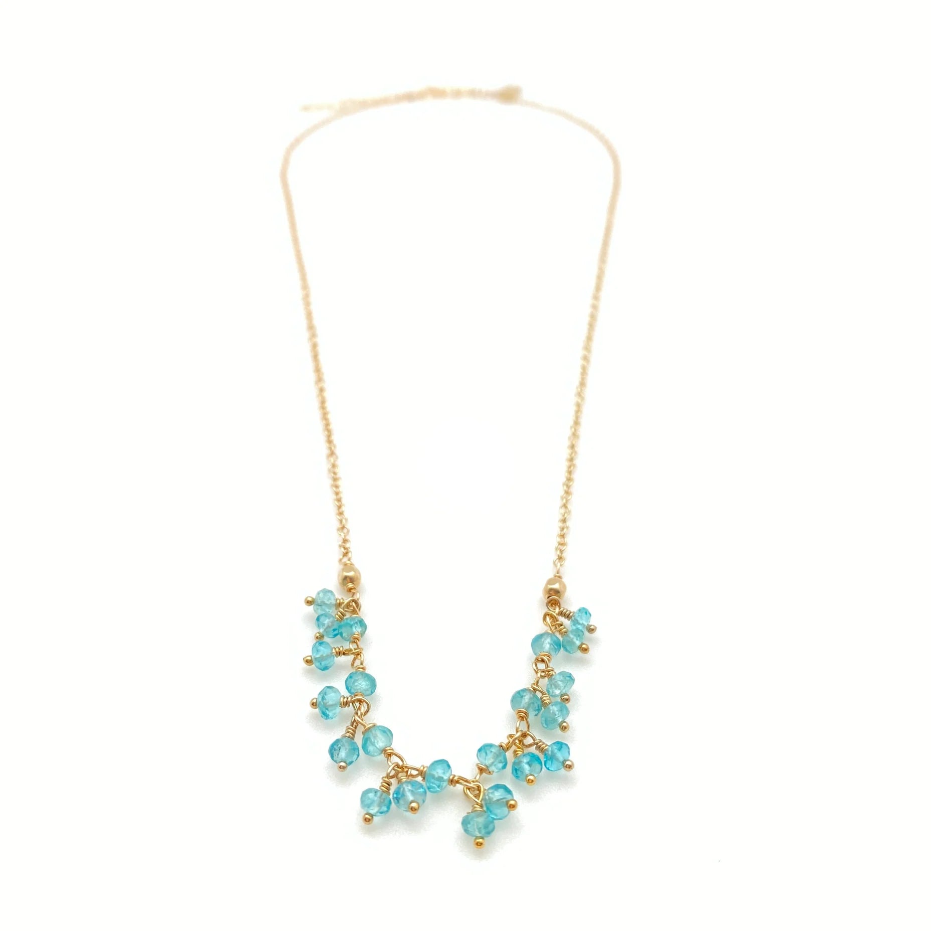 Simple necklaces and pendants with tiny charms for a delicate and casual vibe-JLynn Maili Cluster Necklace - Apatite