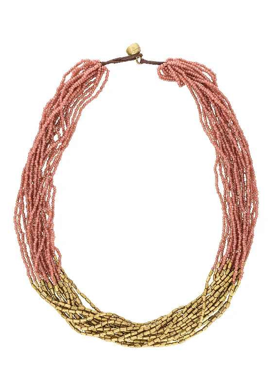 Best necklaces and pendants with opal and gold for a vibrant, luxurious contrast-**NEW** <br>Hema Necklace<br> Terracotta