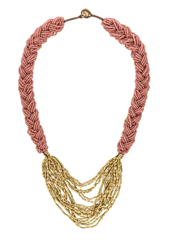 Best necklaces and pendants with intricate filigree for vintage-inspired elegance-**NEW** <br>The Braided Hema<br> Terracotta