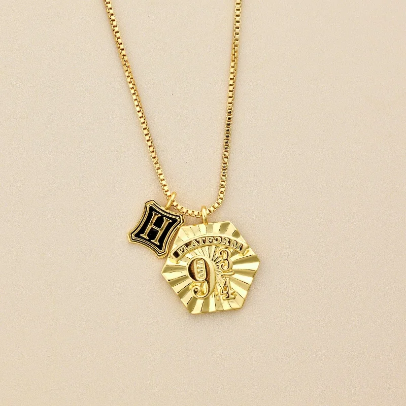 Best necklaces and pendants with black diamonds for an edgy, bold statement-Platform 9 3/4 Necklace