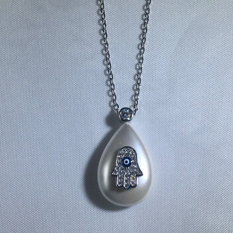 Necklaces and pendants with personalized charms for a custom piece of jewelry-Teardrop Necklace