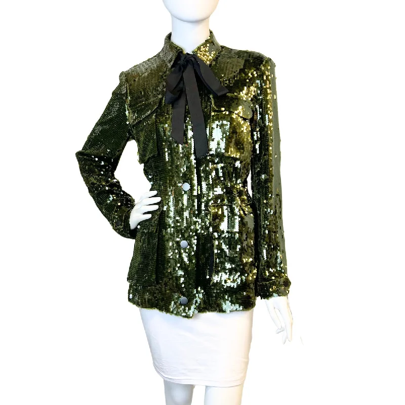 Unique necklaces and pendants with artistic shapes for a creative, one-of-a-kind design-Veronica Beard Sequin Blouse